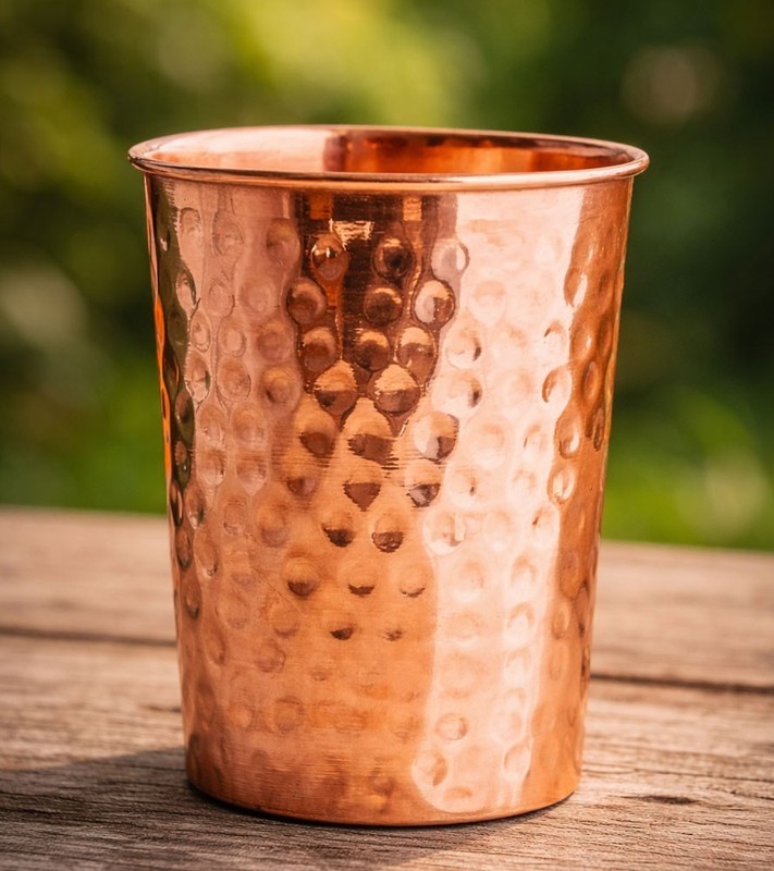 Pure Copper Drinking Cups - Ayurvedic Health Tumblers For Drinking Water Glasses gallery