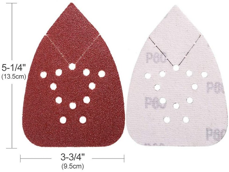 50x Mouse Detail Sanding Sheets Hook Loop Sandpaper 60-220 Grit for Black+Decker gallery