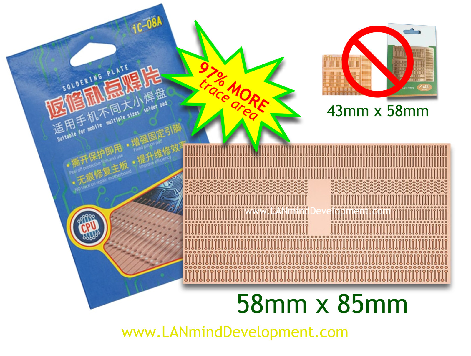 B&R Repair/Replace SMD Traces + Solder Pads for iPhone, PCB, MBs gallery