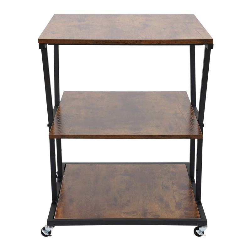 3-Tier Printer Stand with Adjustable Shelves & Wheels for Home/Office gallery