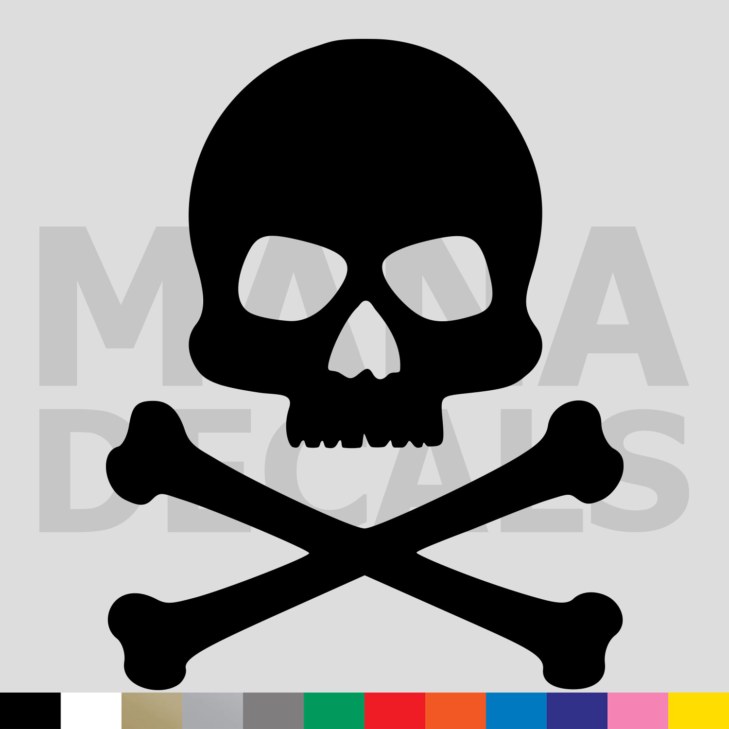 Skull and Crossbones Vinyl Die Cut Decal Sticker - Pirate Jolly Roger Poison gallery