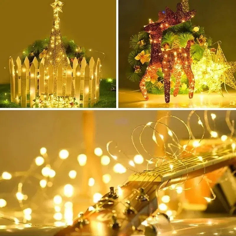 LED Solar String Light Lights Waterproof Copper Wire Fairy Outdoor Garden Party gallery