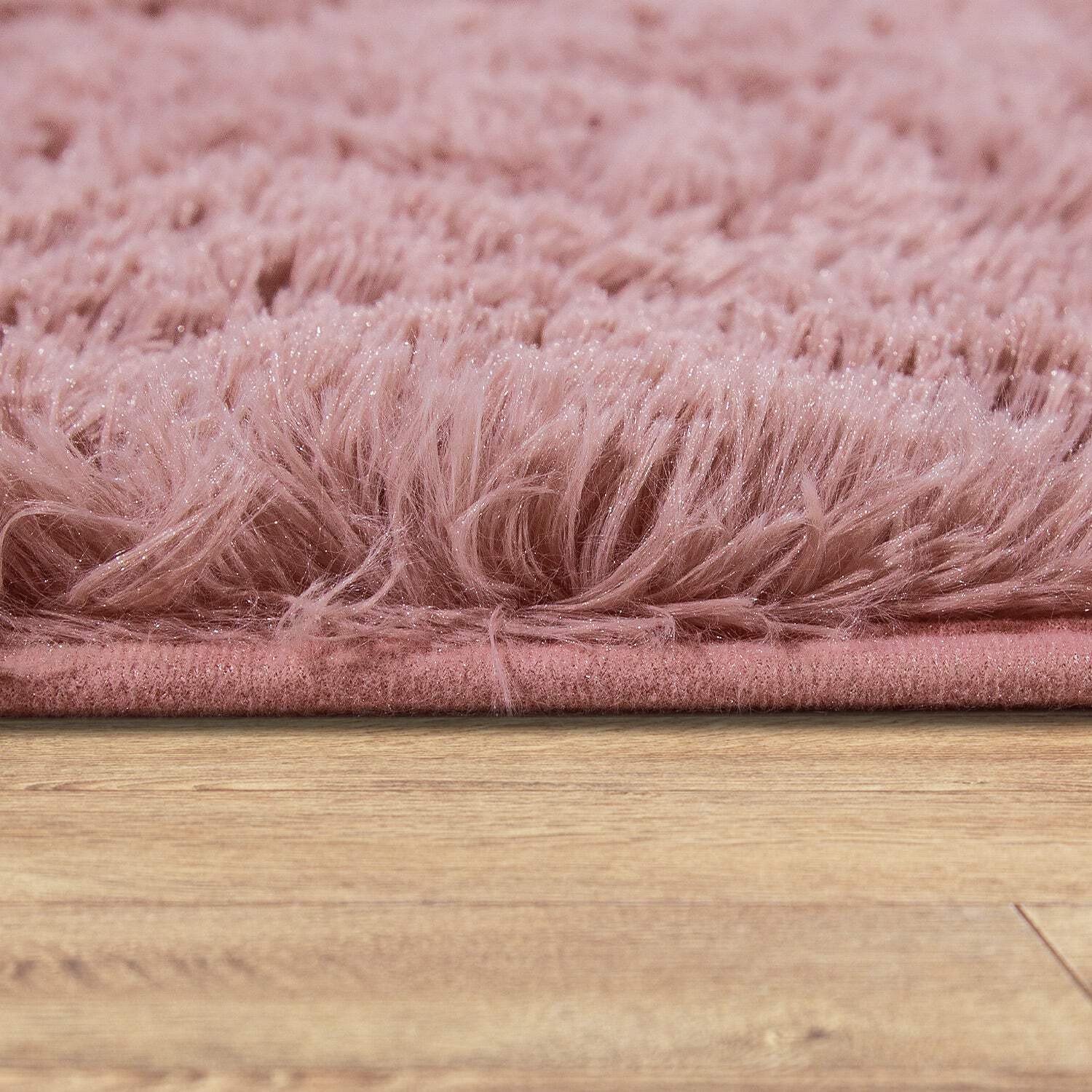 Solid Shag Rug Silky Soft & Fluffy In Rose gallery