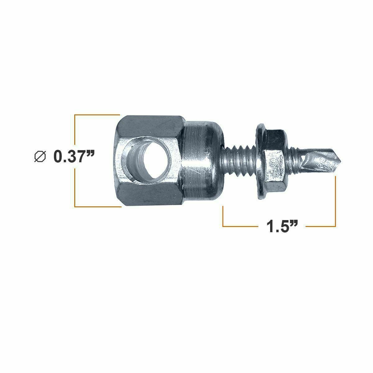 Sammys SWDR 1-1/2 3/8 Inch Horizontal Thread Rod 12-24 x 1-1/2 Inch Screw 50 Pcs gallery