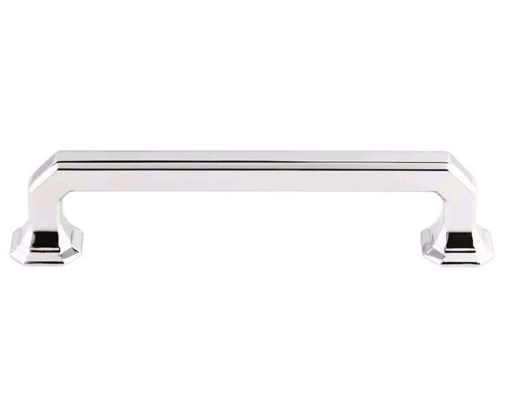 Top Knobs TK288PC Chareau Collection 5" Emerald Pull, Polished Chrome