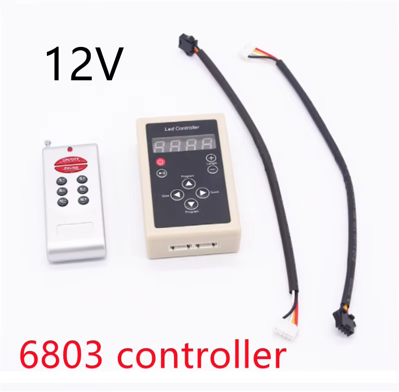 6803 RF Controller 133 Change for Dream Magic Color Chasing 5050 RGB LED Strip gallery