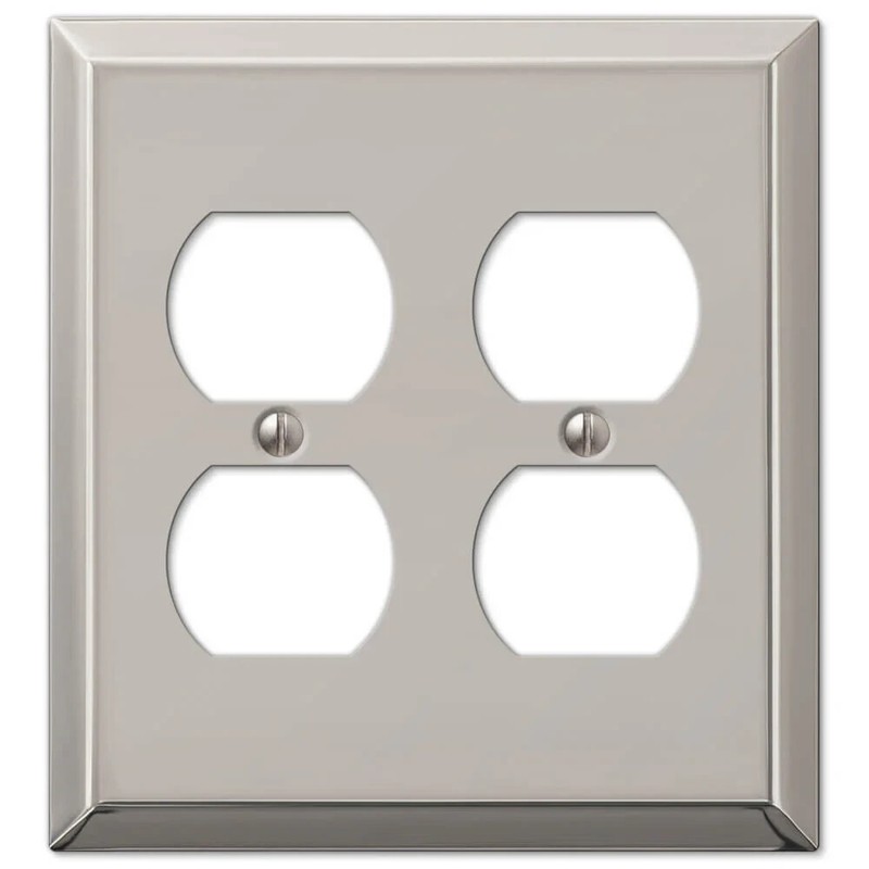 Electrical Switchplate Outlet Cover Century Brushed Nickel Single Double Triple gallery
