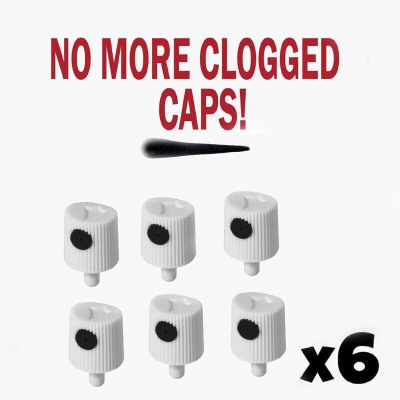 6 Spray NOZZLES for Rust-Oleum High Heat Spray Paint Bar-B-Que Black - NO CAN gallery