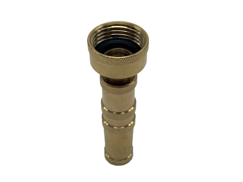 Solid Brass Garden Spray Nozzle 4" Adjustable Twist Water Hose Nozzle USA Stock gallery