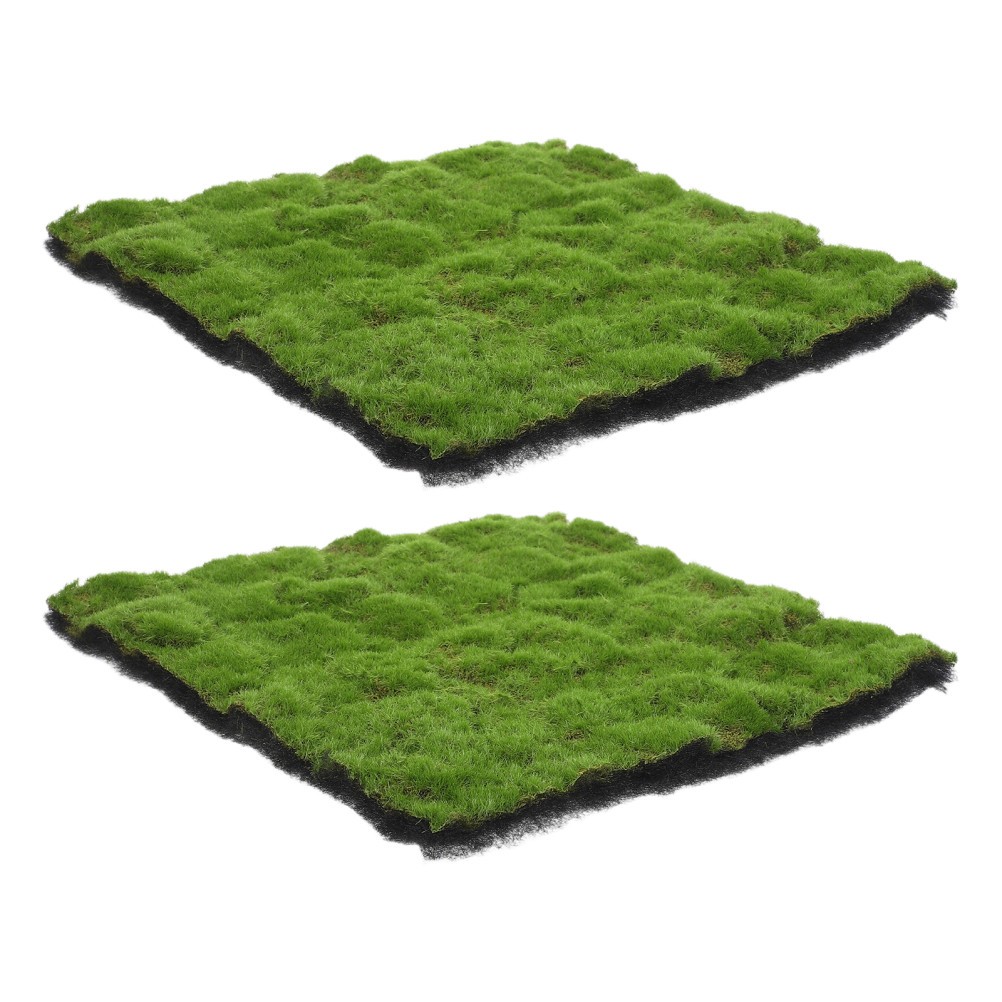 2Pcs Simulation Moss Turf Green Artificial Moss for Landscaping and Home Decor gallery