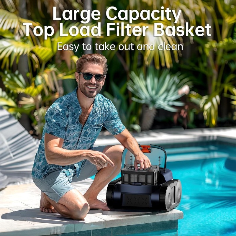 180Min Senlintech Cordless Robotic Pool Cleaner for Inground & Above Ground Pool gallery