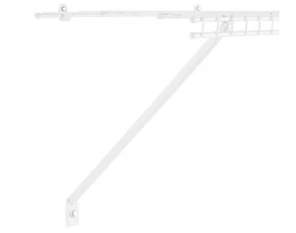 Everbilt 16" Shelf Support Brackets Steel White Closet Shelving 12 Pack 90183 gallery