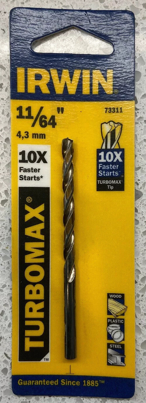 BIT DRILL IRWIN TURBOMAX 11/64" Free Shipping gallery