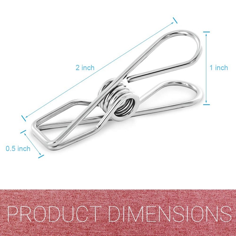 40 Pack Extra Large Clothes Pins Heavy Duty, 304 Stainless Steel Clothes Pins gallery