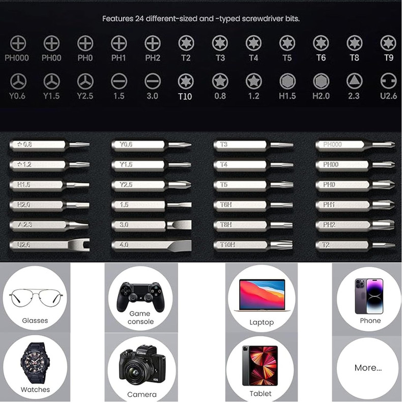 25-In-1 Small Precision Screwdriver Set, Professional Magnetic Mini Repair Tool gallery