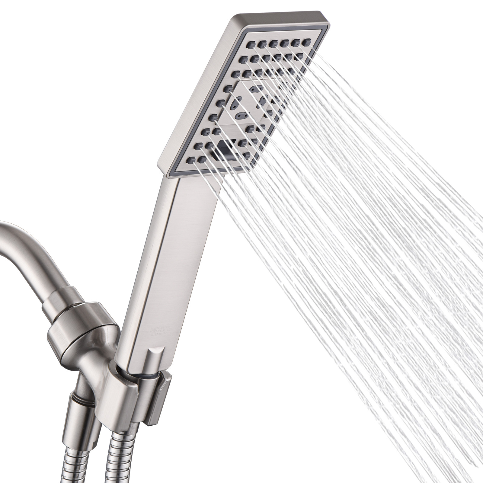 BRIGHT SHOWERS Handheld Shower Head Set with 60'' Shower Hose PSS3490-02 gallery
