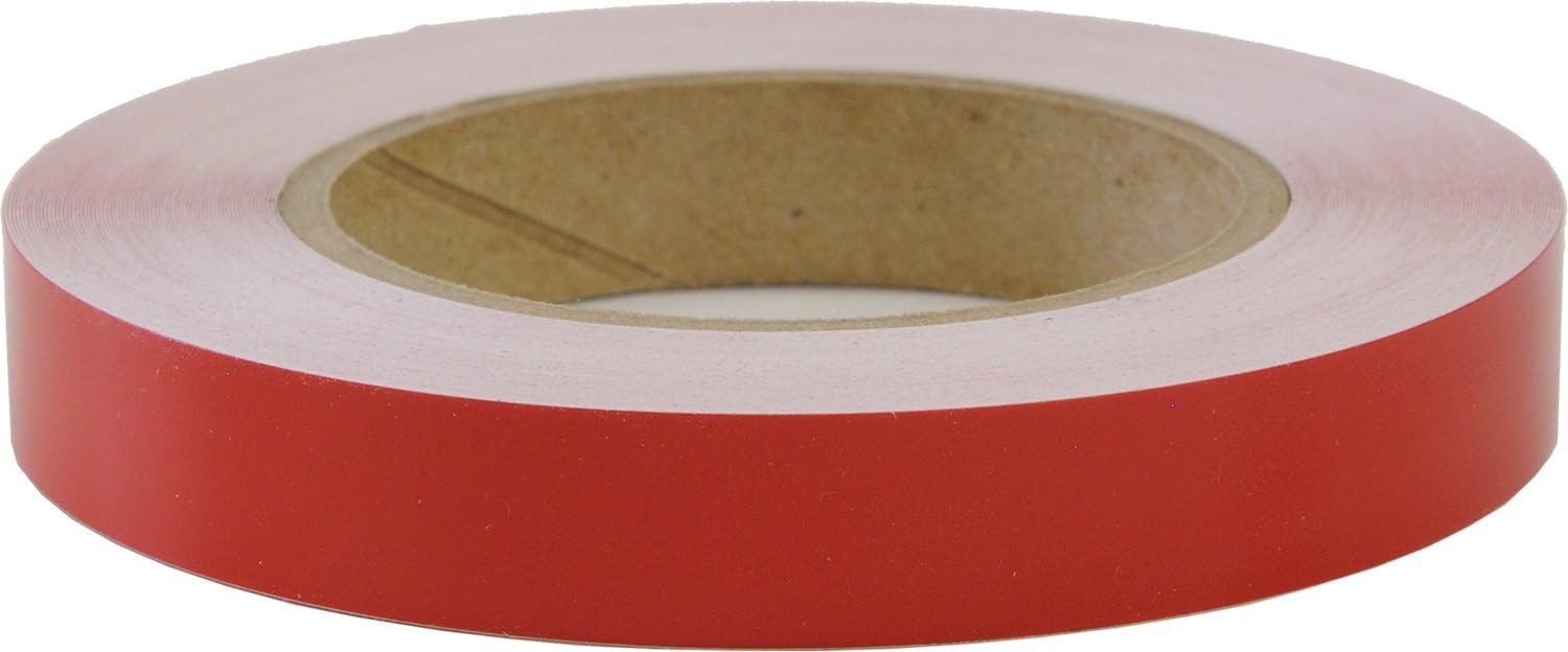 Solid Stripe for Auto Truck Boat - 3mil Vinyl - 1/2" x 50' - Cherry Color: Red gallery