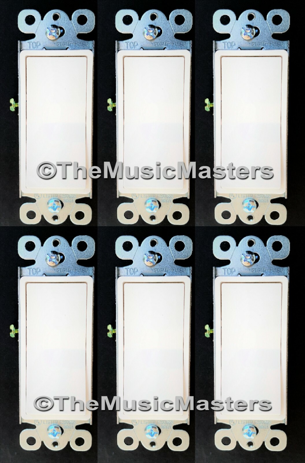 6X White Electric On/Off Decora Rocker WALL LIGHT SWITCH Residential Replacement gallery