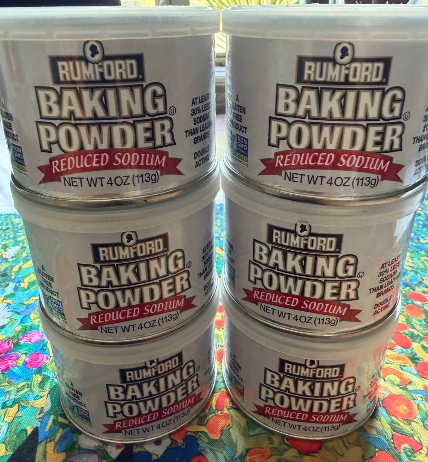 (6) cans RUMFORD Reduced Sodium BAKING POWDER 4oz - Exp Jan 29 2028 gallery
