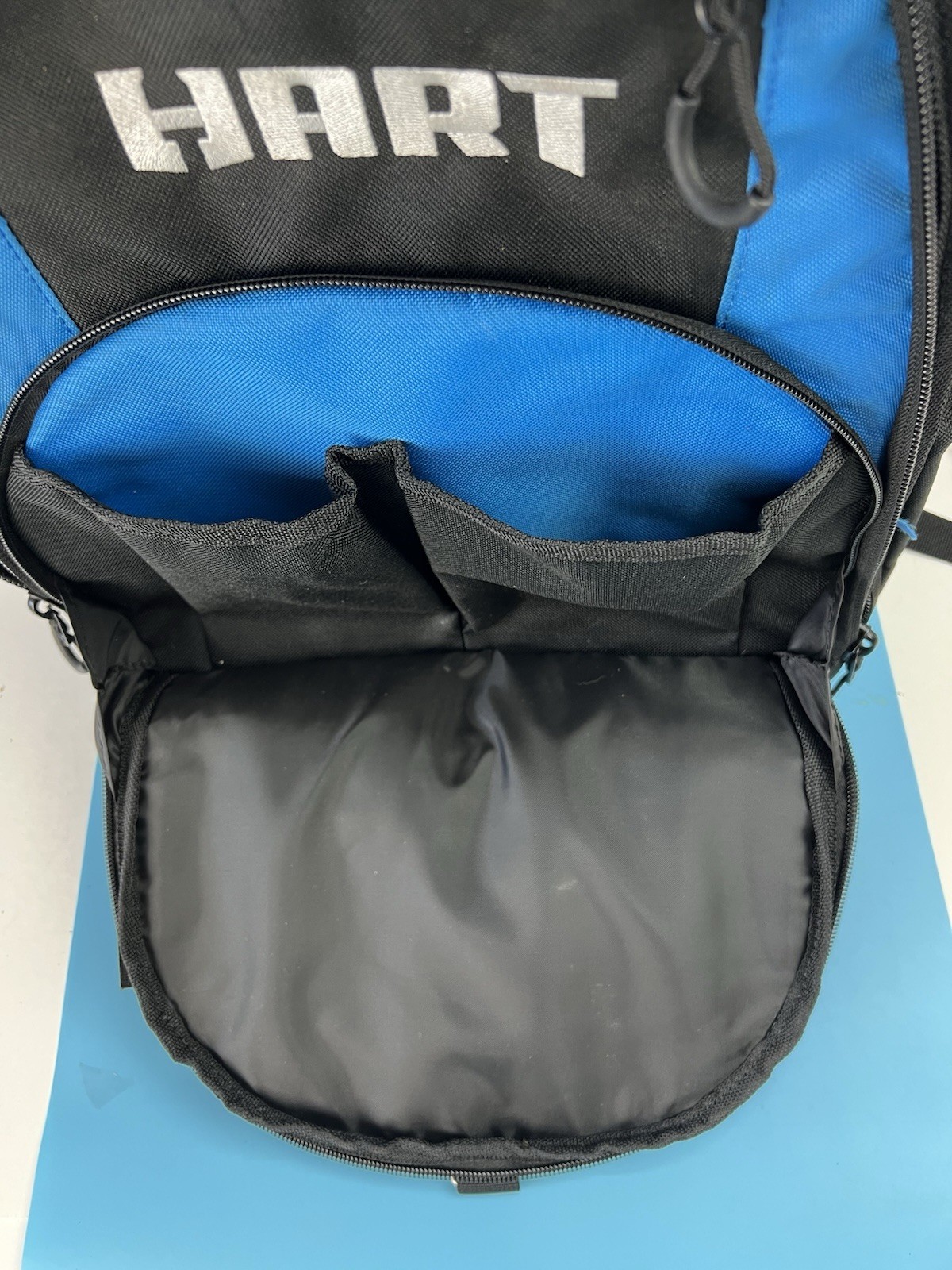 HART HSSB1 Tool Backpack Black/Blue/Gray Polyester Zip Closure 5