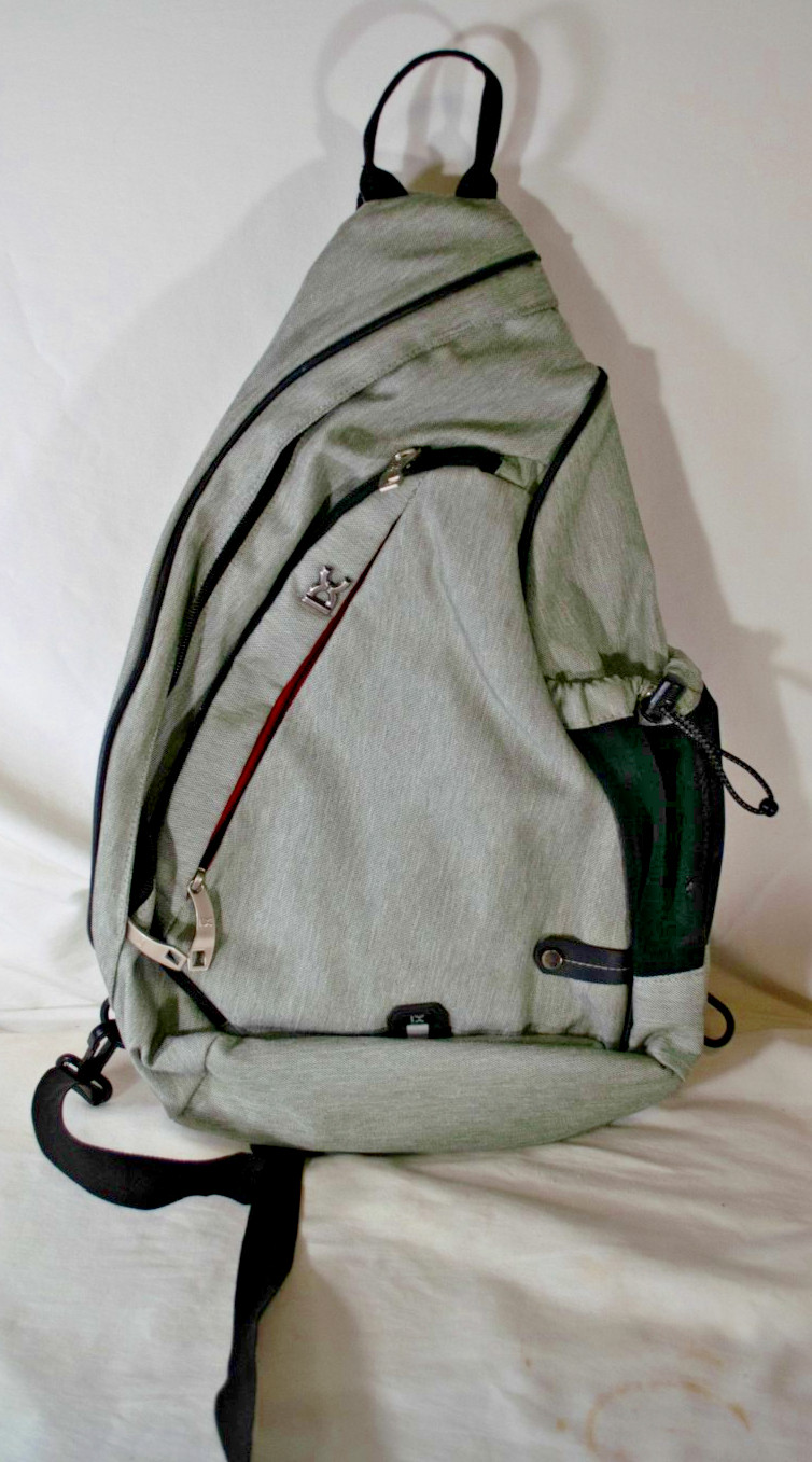 INOXTO Sling Bag, Multipurpose Crossbody Shoulder Backpack Gray