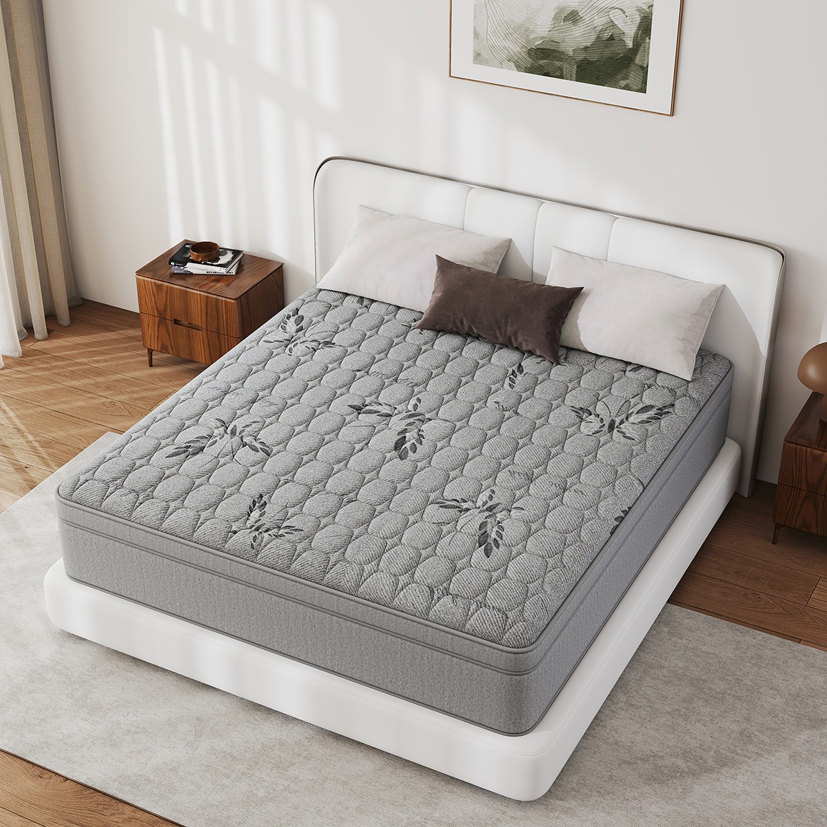 12"14" Gel Memory Foam Mattress In A Box Pocket Spring Twin Full Queen King Size gallery