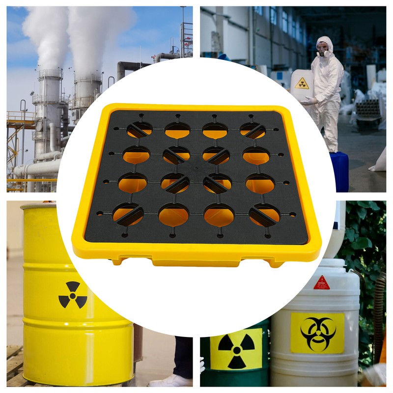 Spill Containment Platform, Spill Containment Pallet, Yellow and Black gallery