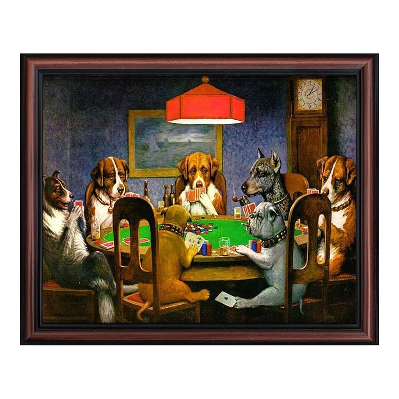 Dogs Playing Poker by Cassius Marcellus Coolidge, Famous Wall Art Collection gallery