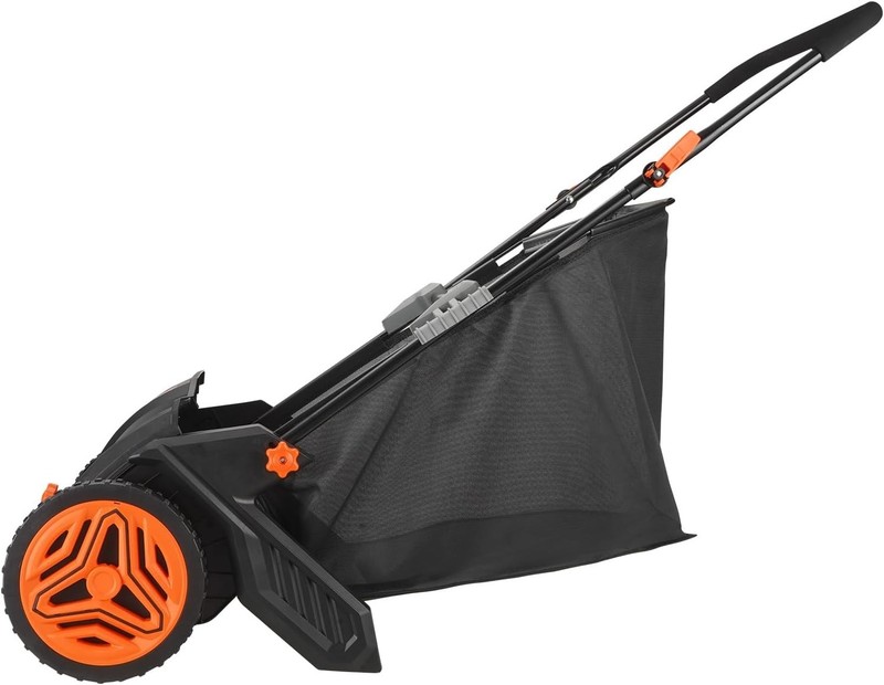 VEVOR Push Lawn Sweeper, 21inch Leaf & Grass Collector, Heavy Duty Steel gallery