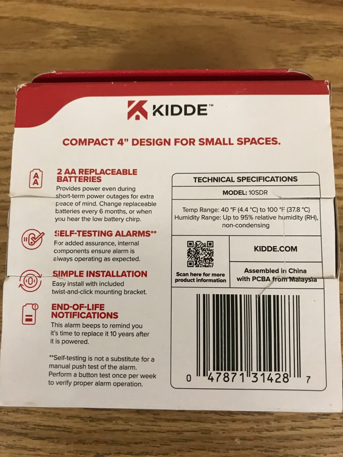 KIDDE DETECT SMOKE ALARM INTERCONNECTED /w PHOTOELECTRIC SENSOR - 10SDR - NEW gallery