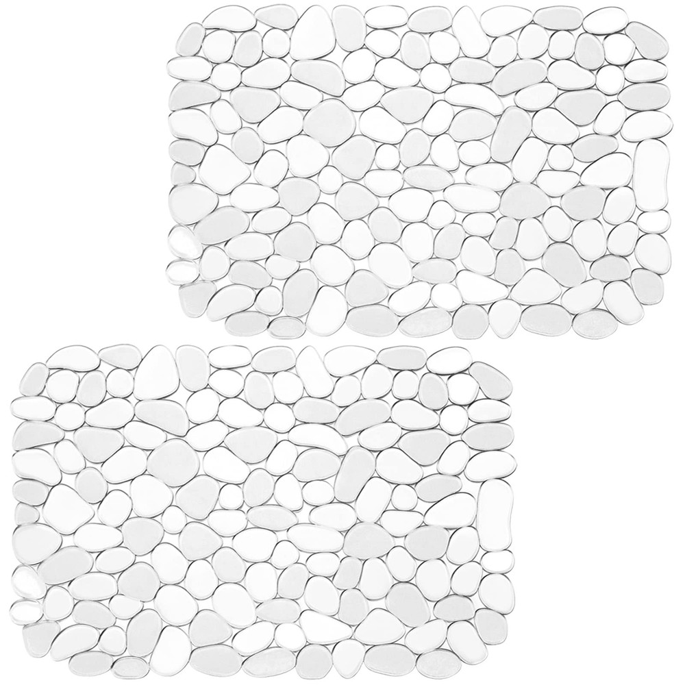 2Pack Kitchen Sink Mat Pebble Sink Mats for Stainless Steel Sink PVC Eco friendl