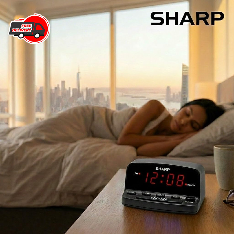 Super Extremely Extra Loud Alarm Clock for Very Heavy Sleeper Battery Backup NEW gallery