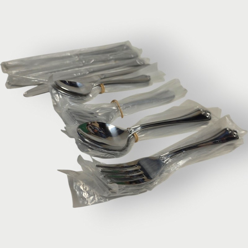 International Stainless Flatware CANFIELD - 20 Pieces Fork Spoon Knife Indonesia gallery