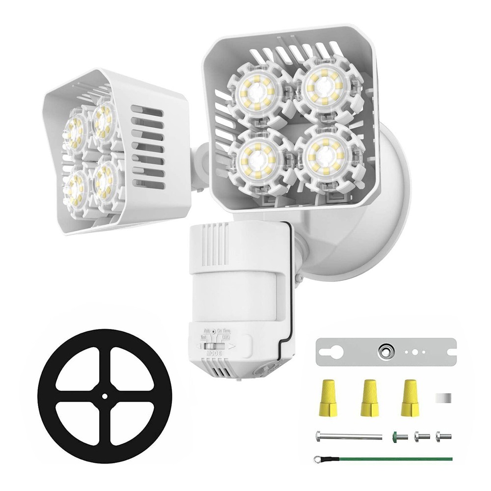 36W 3600lm LED Security Light Outdoor Motion Sensor Wall Floodlight Dusk to Dawn