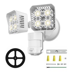 36W 3600lm LED Security Light Outdoor Motion Sensor Wall Floodlight Dusk to Dawn