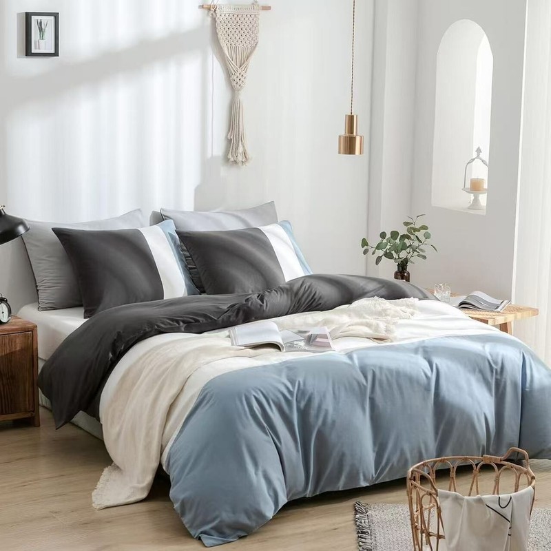 Warmdern Bedding 100% Cotton Ultra Soft 3pcs Duvet Cover Set King Queen Twin gallery