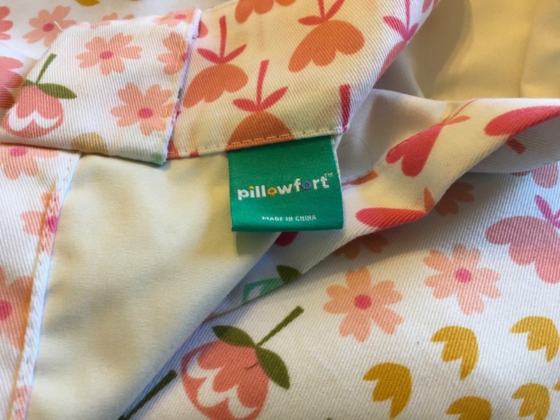 Pillowfort Window Panel with flowers lined 42x94 gallery