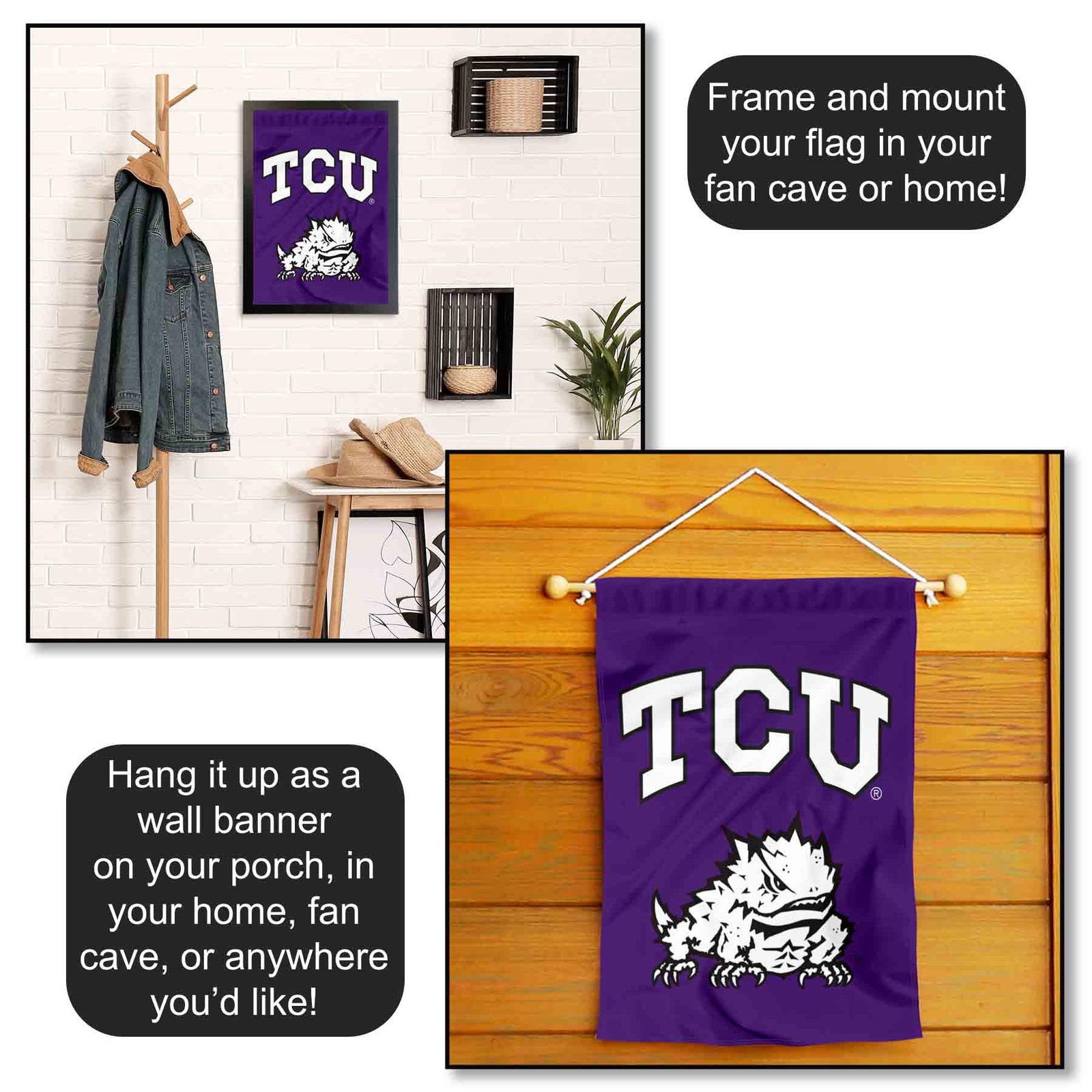 TCU Garden Flag Yard Banner gallery