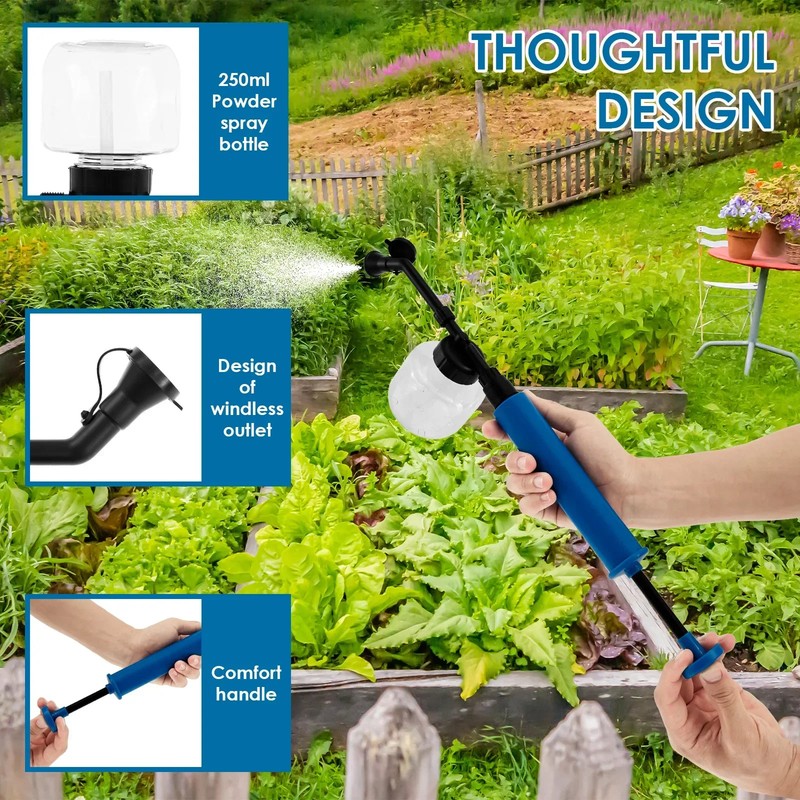 Adjustable Push-Pull Powder Duster Air Pump Sprayer for Fine Powder & Diatomaceo gallery