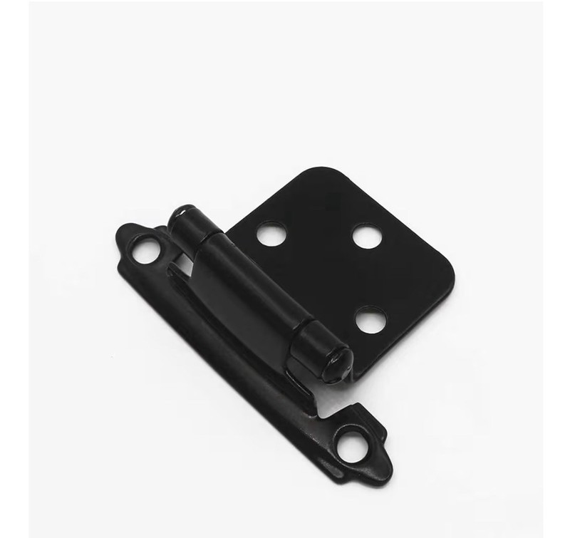 Overlay Hinge Face Mount Self Closing Black for Cabinet Door gallery