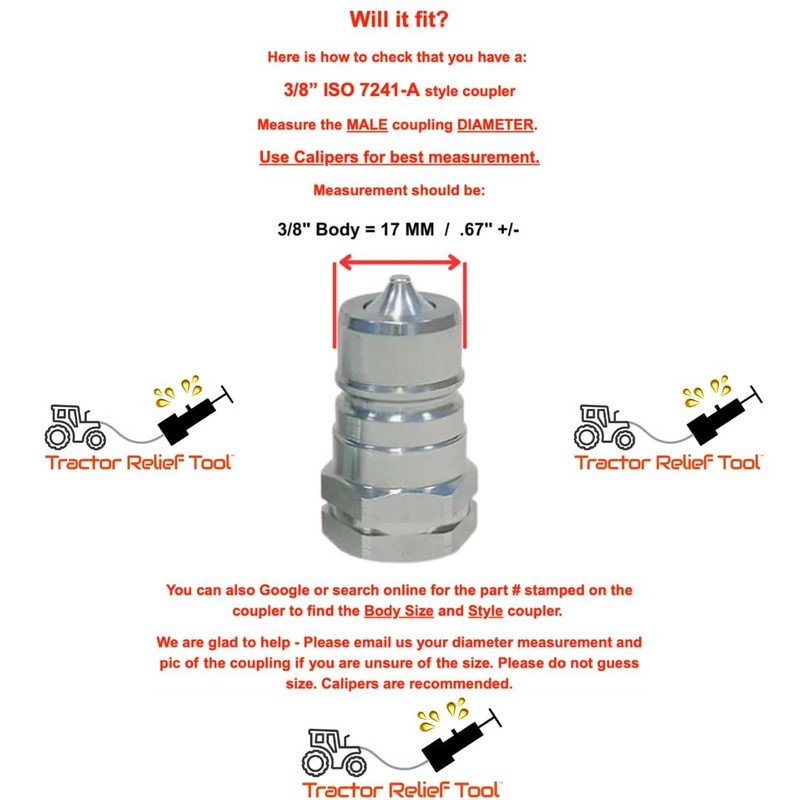 3/8" 7241A The Original Hydraulic Quick Coupling Pressure Decompression Relie... gallery