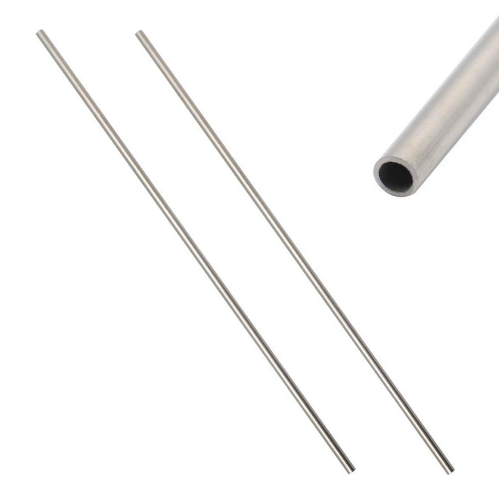 2 Pieces 304 Stainless Steel Capillary Metal Tube Tubing OD x ID, 4 x 3mm Len... gallery