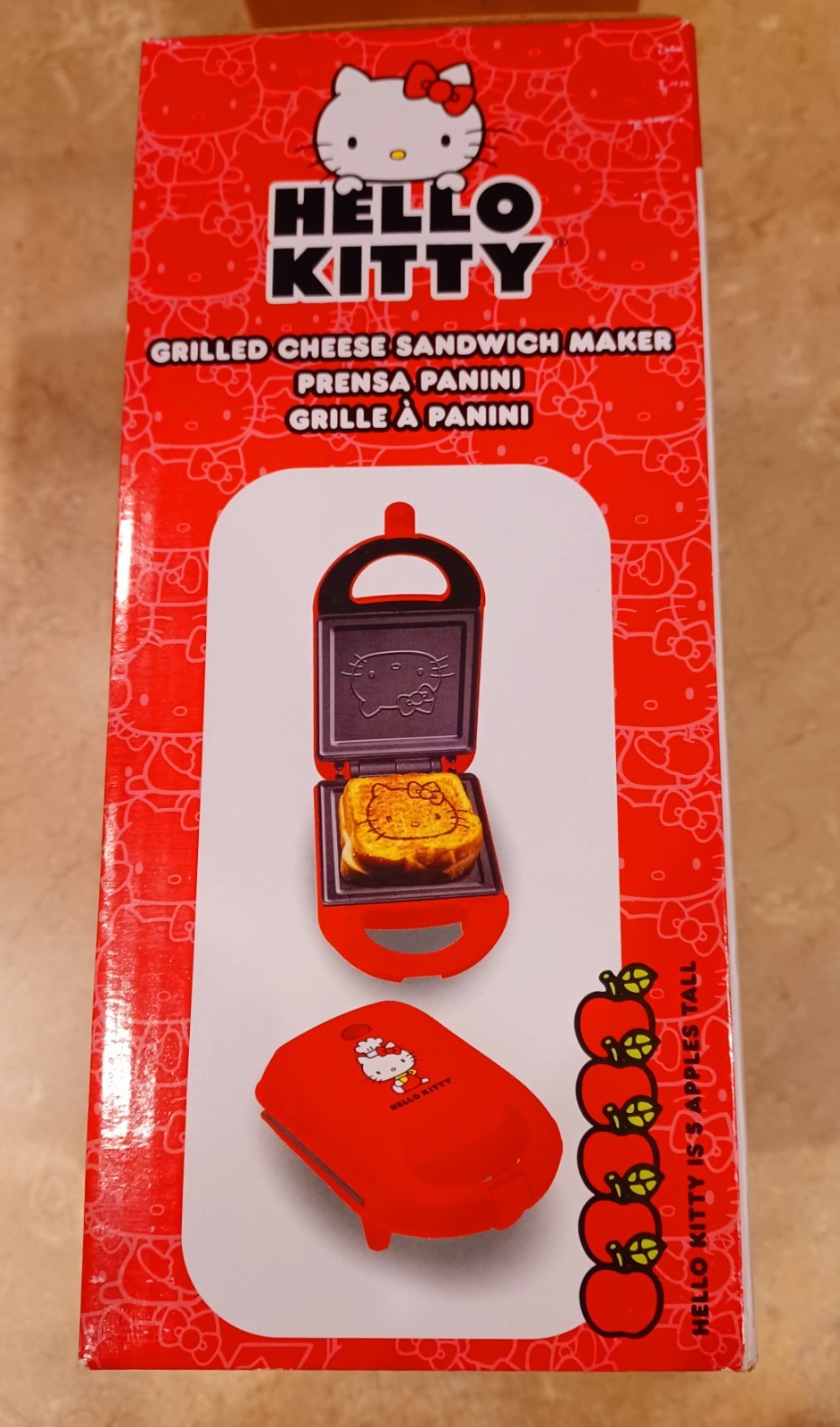 Hello Kitty Grilled Cheese Sandwich Maker Red Non Stick Cast Aluminum Plate gallery