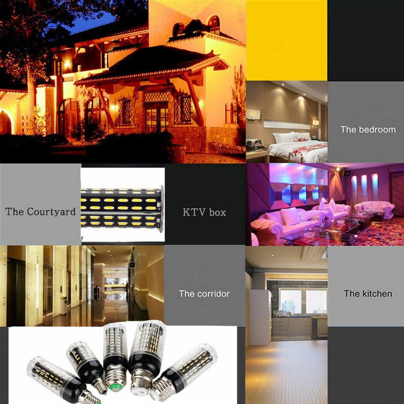 LED Corn Bulb SMD 4014 E27 E14 B22 Light 12W 20W 25W 30W White Lamp 220V GL270 gallery