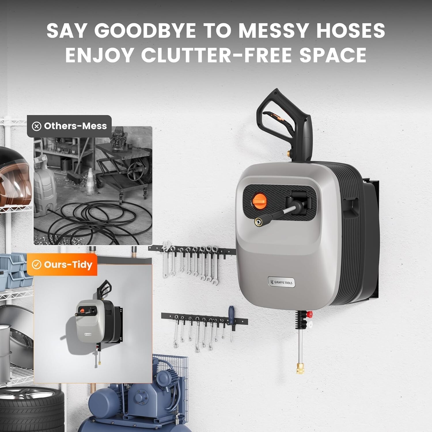 Giraffe Tools MAX 2400 PSI Electric High Pressure Washer 1800W Power Washer 65FT gallery