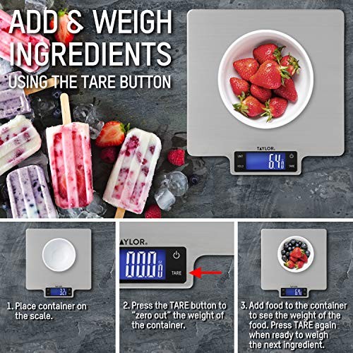 22lb Ultra-Precise Digital Household Kitchen Scale 22 Pounds Stainless Steel gallery