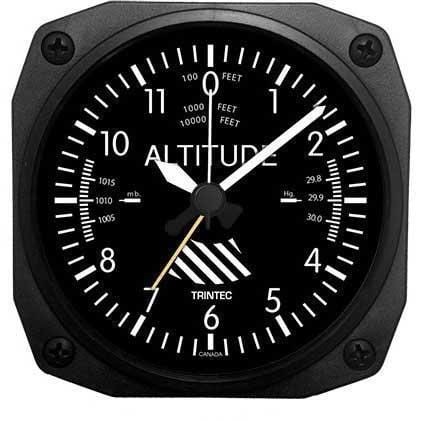 NEW Trintec Classic Aviation Altimeter Desk Alarm Clock gallery