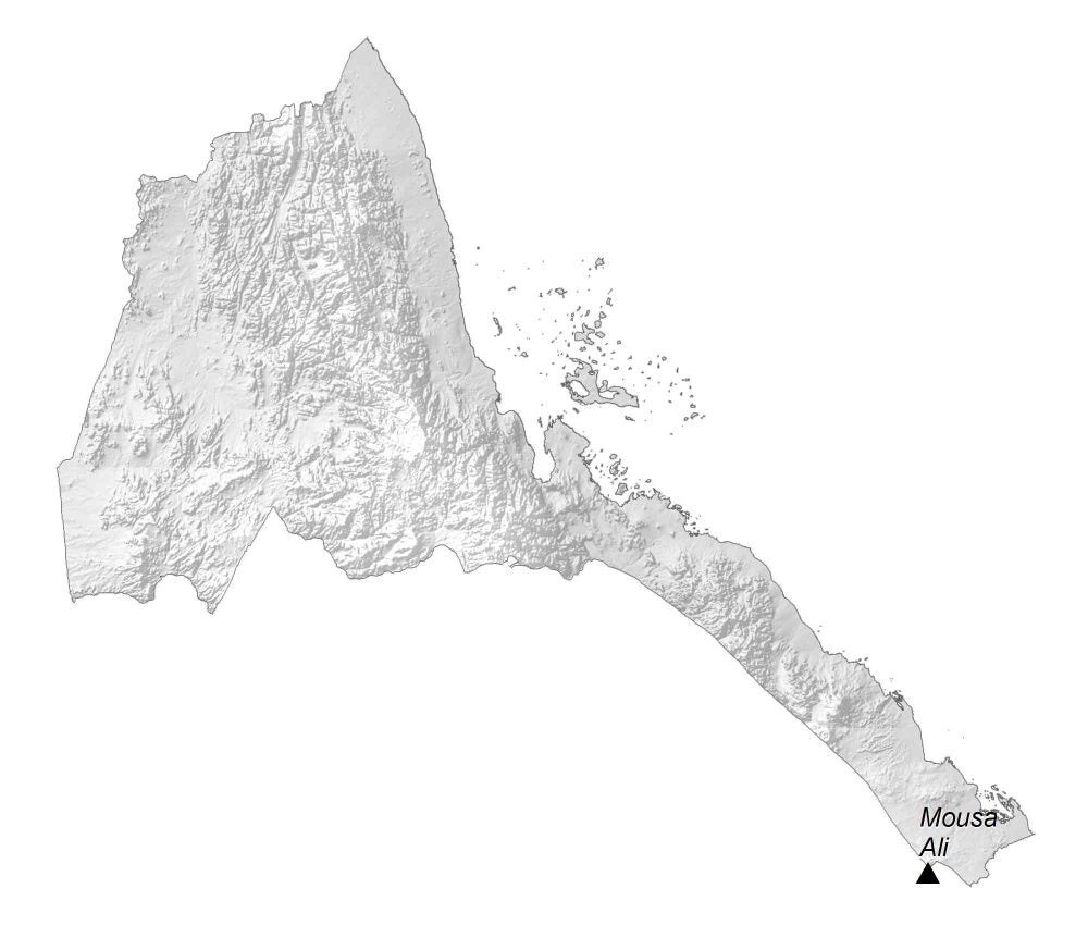 Eritrea Elevation Map GLOSSY POSTER PICTURE PHOTO PRINT BANNER 12477 gallery