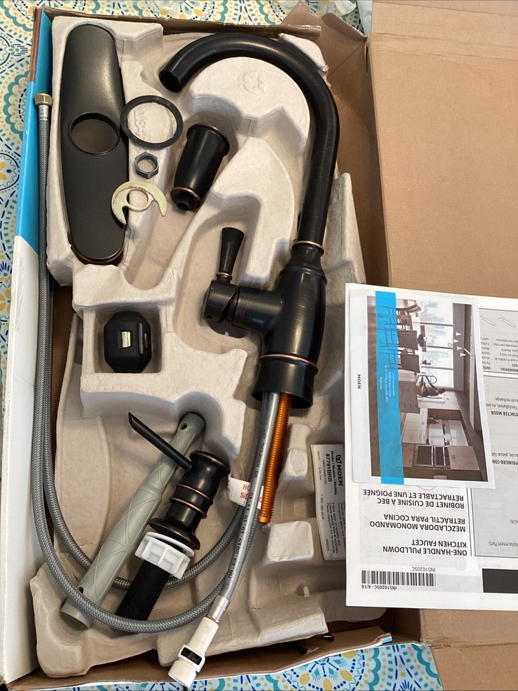 Moen 87791BRB Mediterranean Bronze Pulldown Faucet W/Soap Dispenser INCOMPLETE
