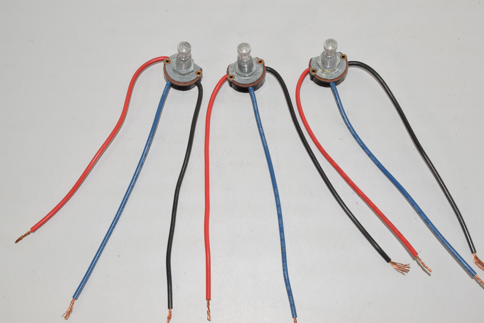 Leviton Rotary Canopy Switch 6A 125V 3A 250V 663-20 Nickle Single Pole - 3x Pack gallery